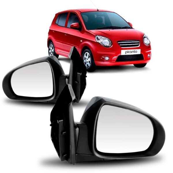Retrovisor Para Picanto 2009 A 2011 Eletrico Sem Pisca Lado Esquerdo