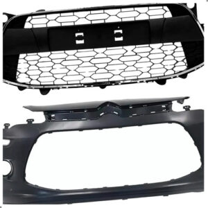 Kit Parachoque Com Grade Para Citroen C3 2013 2014 A 2020 Para Pintar