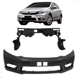 Kit Parachoque E Defletor Para Civic 2012 2013 2014 15 2016 Para Pintar