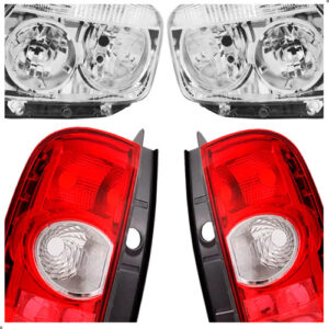 Kit Par Farol E Par Lanternas Duster 2010 2011 2012 A 2015 Ambos Lados