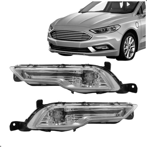 Par Farol Auxiliar Led Fusion 2017 2018 2019 Titanium Hybrid Ambos Lados