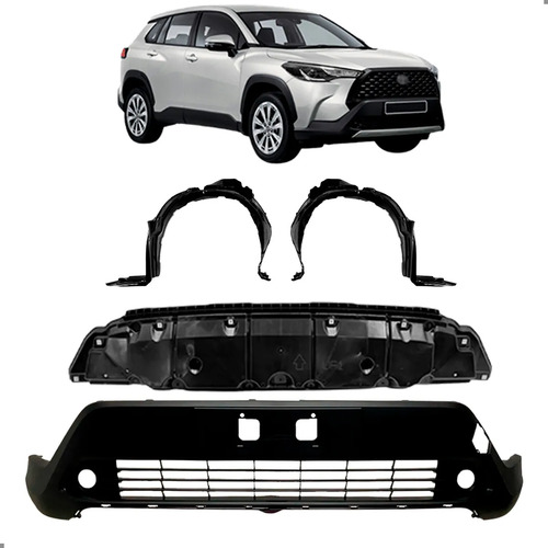 Kit Defletor Spoiler Parabarros Corolla Cross 2021 A 2024