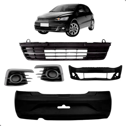 Par De Parachoque Para Gol G7 2016 2017 2018 Para Pintar