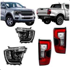 Kit Farois E Lanternas Para Ford Ranger 2024 A 2026 Full Led Ambos Lados