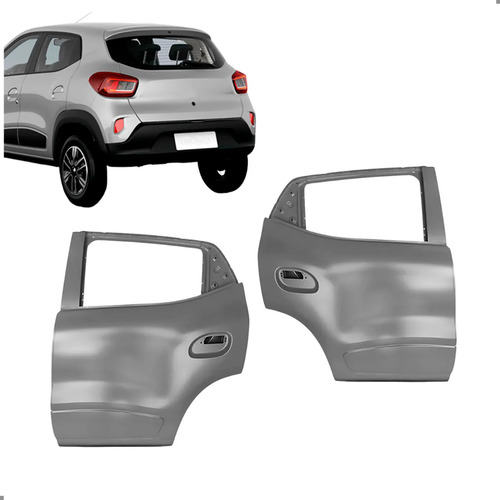 Par Porta Traseira Para Kwid 2017 2018 2019 2020 2021 A 2026 Traseira Ambos Lados