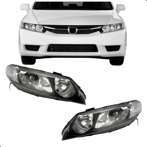 Par Farol Para Civic 2007 2008 2009 2010 2011 Ambos Lados