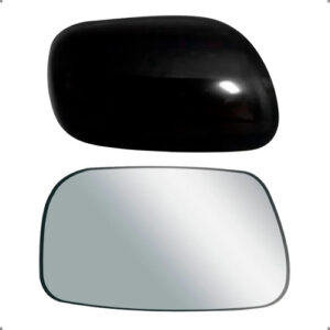 Kit Capa E Lente Retrovisor Para Corolla 2003 A 2008 Esquerd Esquerdo / Motorista