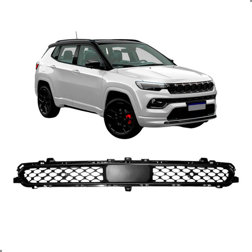 Grade Superior Central Parachoque Compass 2022 A 2026 Para Pintar