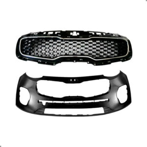 Kit Parachoque Para Sportage 2017 2018 2019 Com Grade Friso Para Pintar