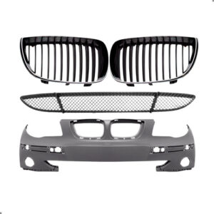 Kit Parachoque Com Grades Bmw Serie 1 118 116 2004 A 2007 Para Pintar