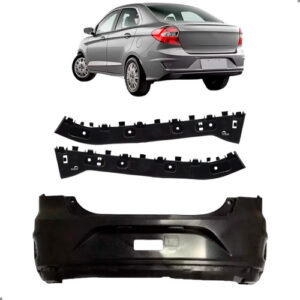 Parachoque Traseiro Com Par Guias Para Ka Sedan 2019 A 2022