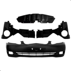 Kit Parachoque Corolla 2005 A 2008 Refletor Com Par Guias Para Pintar