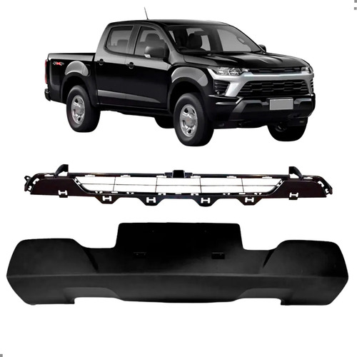 Kit Spoiler E Grade Central Para S10 2025 2026 Para Pintar