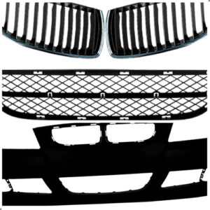 Kit Parachoque Grades Para Bmw Serie 3 E90 E91 2006 07 2008 Para Pintar