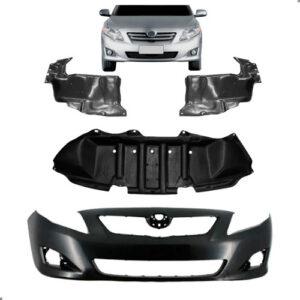 Kit Parachoque Para Corolla 2009 2010 2011 Com Defletor Para Pintar