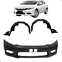 Kit Parachoque Civic 2012 A 2016 Com Par Parabarros Para Pintar