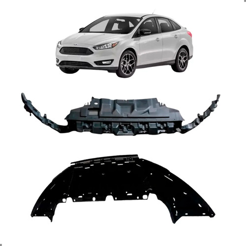 Kit Reforço Superior E Protetor Inferior Focus 2016 A 2019
