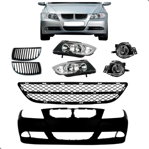 Kit Frente Completa Para Bmw Serie 3 325/30 E90 2006 07 2008 Para Pintar