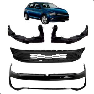 Parachoque Dianteiro Grade Guias Para Polo Track 2023 A 2026 Para Pintar