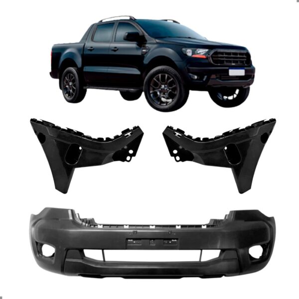 Parachoque Dianteiro Para Ranger 2020 21 22 2023 Com Guias Para Pintar