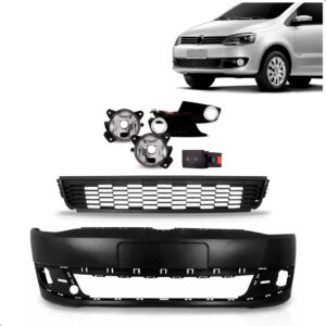 Parachoque Dianteiro Para Fox 2010 A 2014 1a Linha Preto