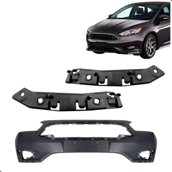 Parachoque Dianteiro Com Guias Para Focus 2016 2017 18 2019 Para Pintar