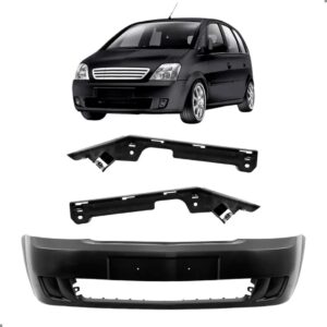 Parachoque Dianteiro Com Par Guias Para Meriva 2002 A 2012 Para Pintar