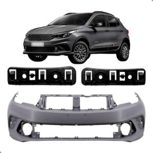 Parachoque Dianteiro Com Par Guias Para Argo 2017 A 2022 Para Pintar