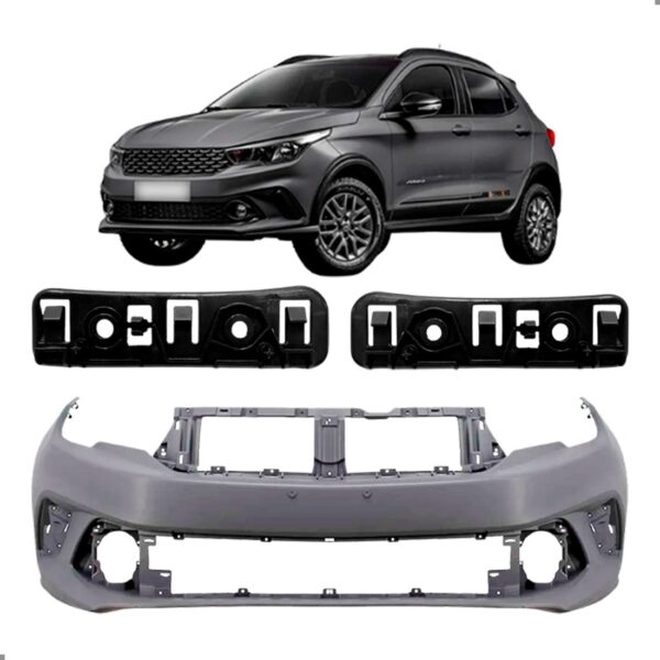 Parachoque Dianteiro Com Par Guias Para Argo 2017 A 2022 Para Pintar