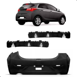 Parachoque Traseiro E Par Guias Para Hb20 Hatch 2012 A 2015