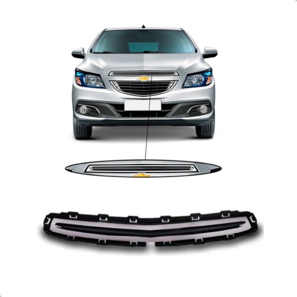 Grade Externa Frontal  Para Onix Superior Com Friso Cromado