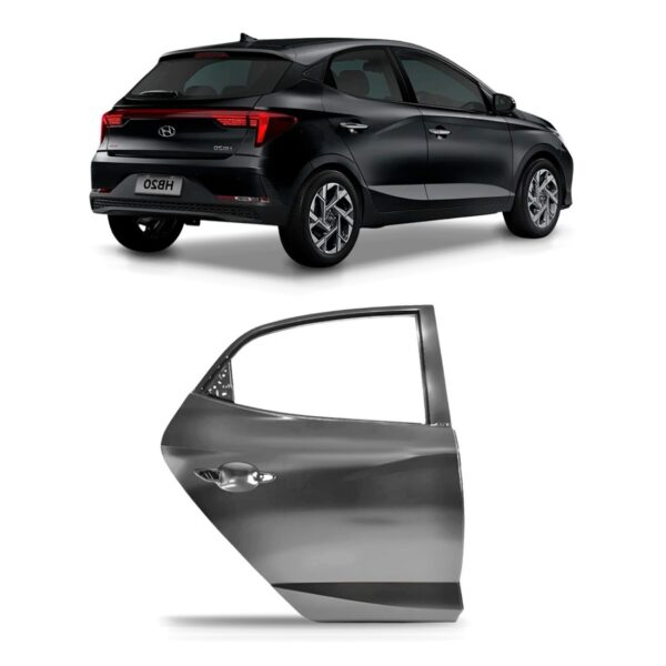 Porta Traseira Para Hb20 Hatch 2023 A 2026 Para Pintura Traseira Direito/passageiro Pronto Para Pintura