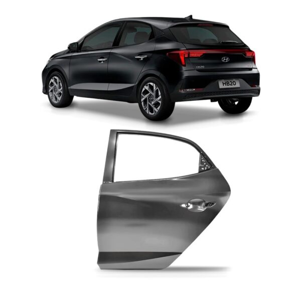 Porta Traseira Para Hb20 Hatch 2023 A 2026 Para Pintura Traseira Esquerdo/motorista Pronto Para Pintura
