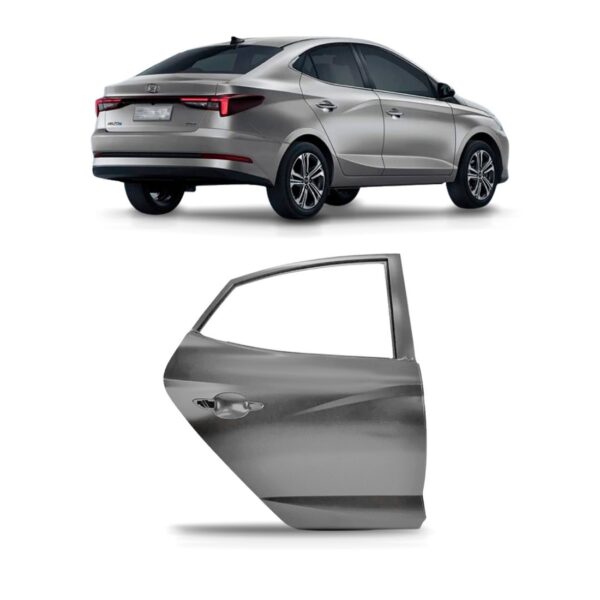 Porta Traseira Para Hb20 Sedan 2023 A 2026 Para Pintura Traseira Direito/passageiro Pronto Para Pintura