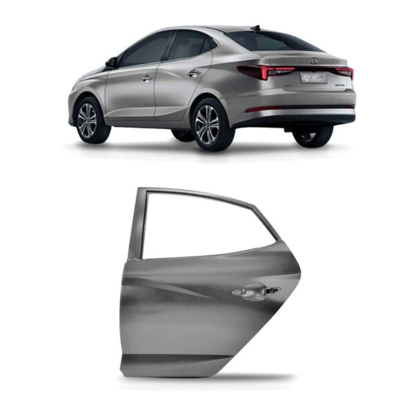 Porta Traseira Para Hb20 Sedan 2023 A 2026 Para Pintura Traseira Esquerdo/motorista Pronto Para Pintura