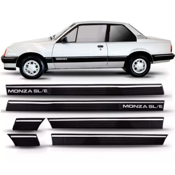 Friso Lateral Monza Sle 1983 A 1986 2p Preto