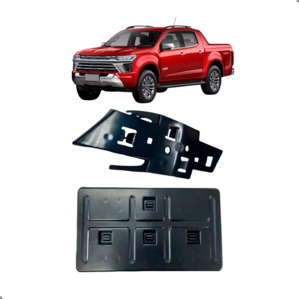 Suporte Do Logo E Da Placa Para S10 Ano 2025 2026 Preto