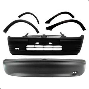 Kit Parachoque Para Corsa Wind 1994 A 1999 Completo Preto