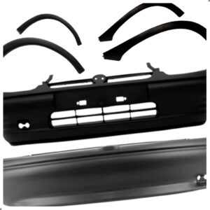 Kit Parachoque Para Corsa Wind 1994 A 1999 Completo Preto