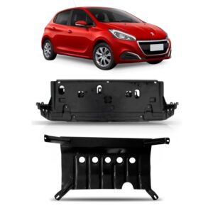 Kit Defletor E Protetor De Carter Para Peugeot 208 2017-2021