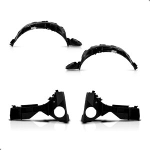 Kit Parachoque Dianteiro Corolla G9 2005 A 2008 Com Milha Preto