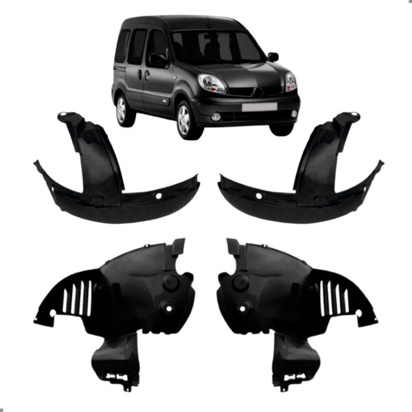Kit Parabarro Para Kangoo 1998 A 2007 Dianteiro 4 Peças
