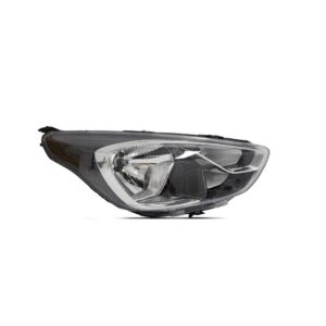 Farol Black/cromado Para Ford Ka 2019 A 2022 Manual (h4) Direito/passageiro