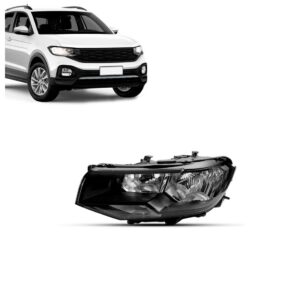 Farol Eletrico Para T-cross 2019 A 2024 Sem Led Sem Projetor Esquerdo/motorista
