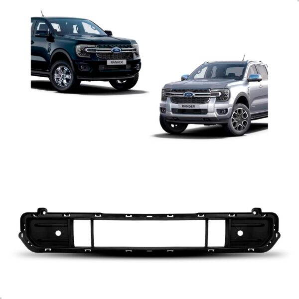 Grade Central P/choque Ranger Xlt/limited 2024 A 26 Com Furo Preto Fosco