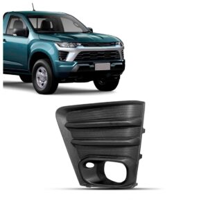 Grade Lateral Da Milha Parachoque Dianteiro Para S10 2025 26 Preto Esquerdo