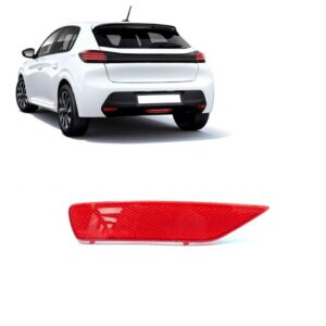 Refletor Lanterna Parachoq Traseiro Para Peugeot 208 2025 26 Vermelho Lado Esquerdo