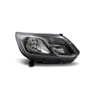 Farol Black Para S10/trailblazer 2017 A 24 C/ Friso Cromado Direito/passageiro