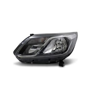 Farol Black Para S10/trailblazer 2017 A 24 C/ Friso Cromado Esquerdo/motorista