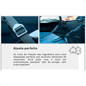 Maleiro para Caçamba Dobrável Semi-impermeável 300 litros Para Viagem